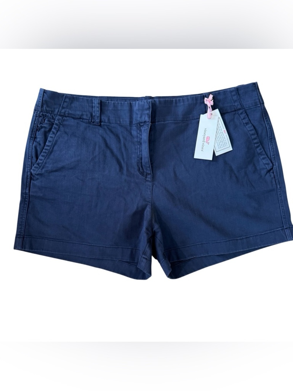 Vineyard Vines Women’s Navy Blue Chino Shorts Sz 14 NWT